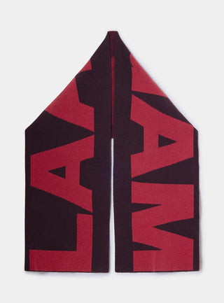  Laagam Damson Plum Logo Scarf