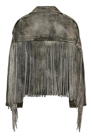 Gestuz Gzjaggy Black Leather Jacket - Anavi
