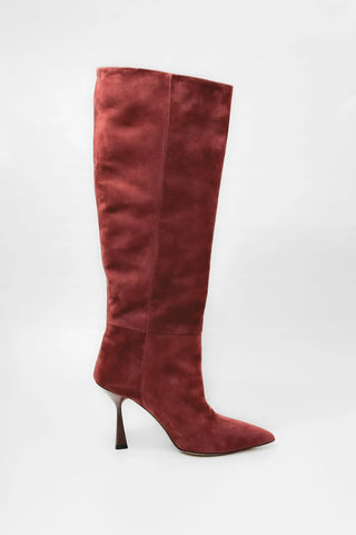 Kirò Purple Red Suede Boots - Anavi
