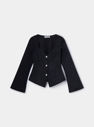 Laagam Ascot Black Blouse - Anavi