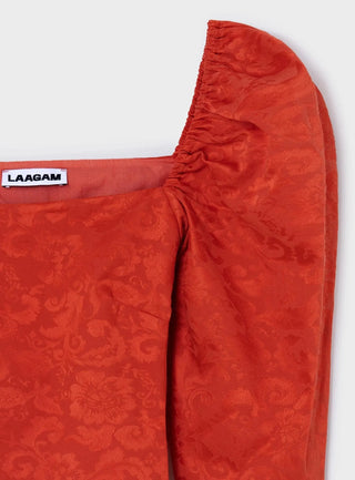 Laagam Blouse Brigitte Red Blouse - Anavi