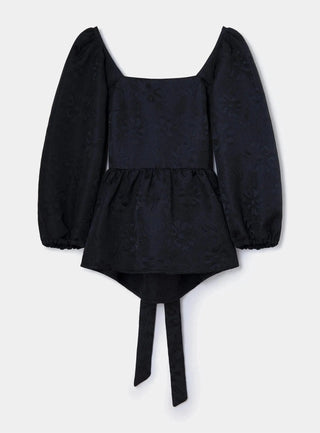 Laagam Blouse Cecile Black Blouse - Anavi