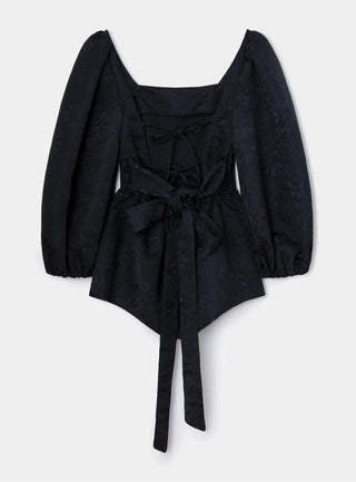 Laagam Blouse Cecile Black Blouse - Anavi