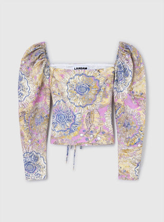Laagam Brigitte Jacquard Blouse - Anavi