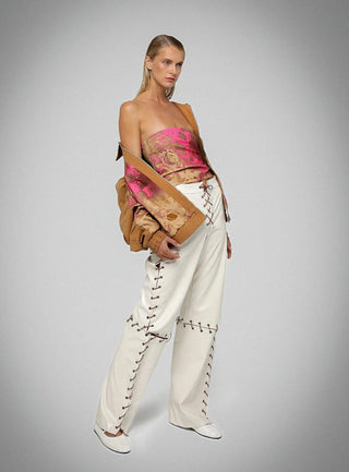 Laagam Frank Lace Up Pants - Anavi