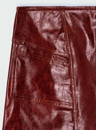 Laagam Frankie Burgundy Skirt - Anavi