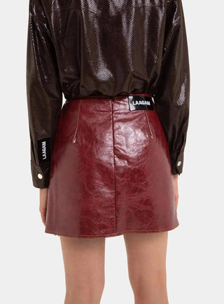 Laagam Frankie Burgundy Skirt - Anavi