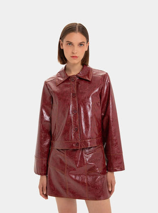 Laagam Jacket Alexa Burgundy Jacket - Anavi