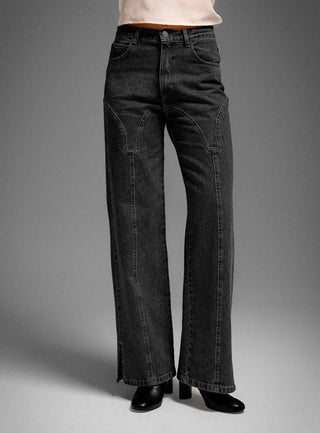 Laagam Jeans De-nimes Grey Jeans - Anavi