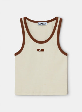 Laagam Kelsi Ecru Tank Top - Anavi