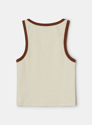 Laagam Kelsi Ecru Tank Top - Anavi