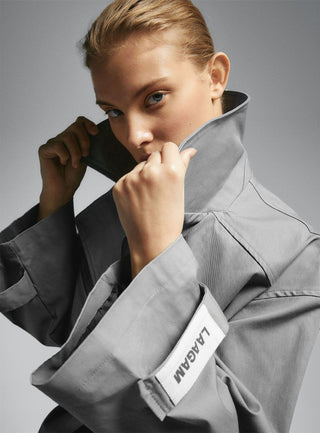 Laagam Londres Grey Trench - Anavi