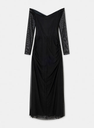 Laagam Naomi Black Tulle Dress - Anavi
