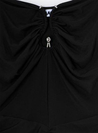 Laagam Naomi Black Tulle Dress - Anavi