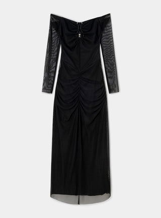 Laagam Naomi Black Tulle Dress - Anavi