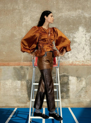 Laagam Pants Buffalo Brown Pants - Anavi