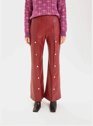 Laagam Pants Dallas Red Pants - Anavi