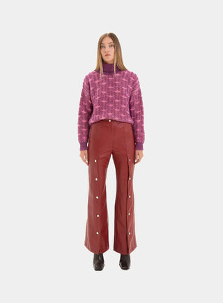 Laagam Pants Dallas Red Pants - Anavi