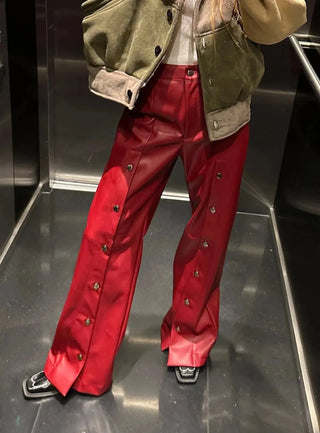 Laagam Pants Dallas Red Pants - Anavi