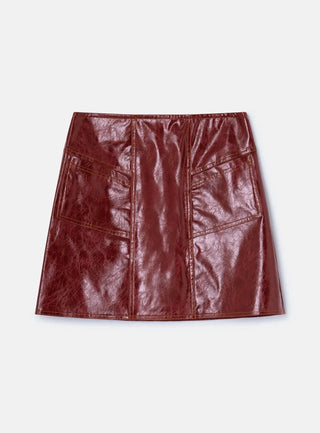 Laagam Skirt Frankie Burgundy Skirt - Anavi