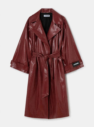 Laagam Trench Cobra Burgundy Trench - Anavi