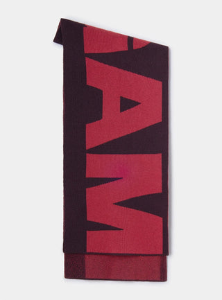 Scarf - Laagam Damson Plum Logo Scarf - Anavi