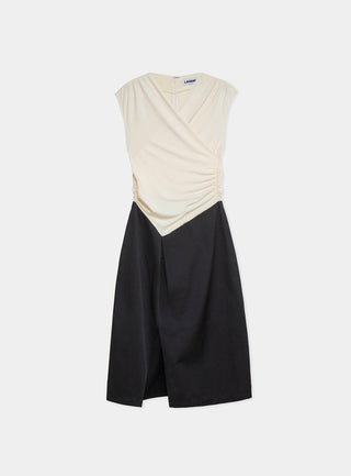  Laagam Selene Black & Ecru Midi Dress