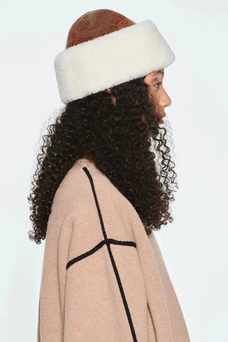 Stand Studio Hat Ruth Shearling Hat - Anavi