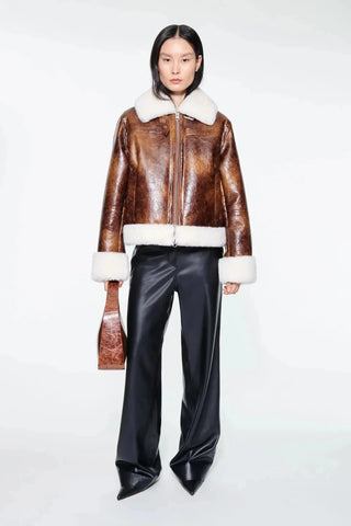 Stand Studio Jacket Lorelle Shearling Jacket - Anavi