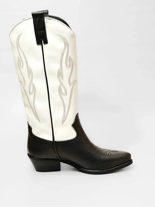 Way Out London Boots Stivale Texano Bicolore - Anavi