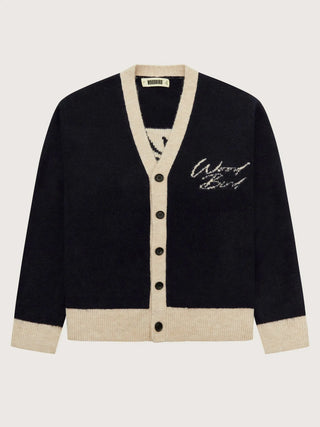 Woodbird Cardigan Wbkoon Noodle Cardigan Navy - Anavi