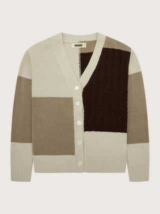 Woodbird Cardigan Wbkoon Patch Cardigan Brown - Anavi