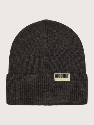 Woodbird Hat Wbyupa Long Beanie Dark Grey - Anavi