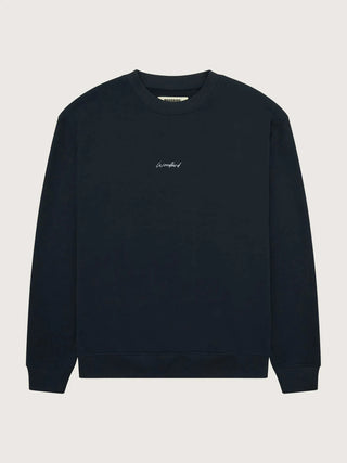 Woodbird Sweatshirt Wbcane Noodle Crew Navy - Anavi