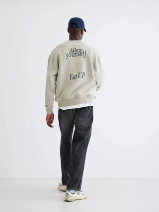 Woodbird Sweatshirt Wbcope Eat Crew Stone - Anavi