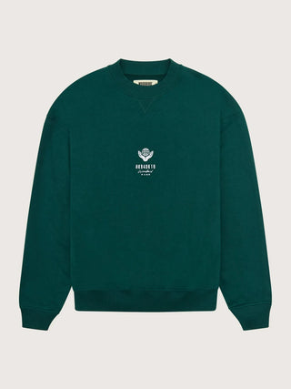 Woodbird Sweatshirt Wbcope Globe Crew Sports Green - Anavi