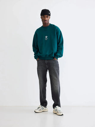 Woodbird Sweatshirt Wbcope Globe Crew Sports Green - Anavi