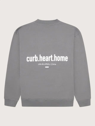 Woodbird Sweatshirt Wbcope Home Crew Antra Grey - Anavi