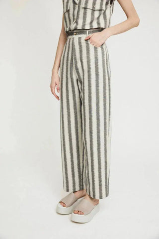  Rita Row Garçon Black Stripes Pants