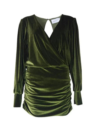  Alessandra Gallo Zoe Green Chenille Dress