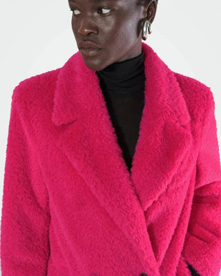 Apparis Astrid Pink Fur Coat - Anavi