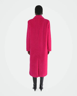 Apparis Astrid Pink Fur Coat - Anavi