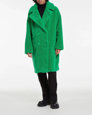 Apparis Dasha Green Fur Coat - Anavi