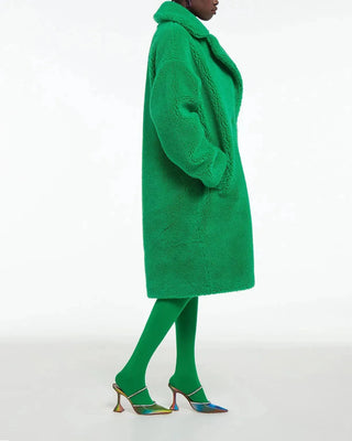 Apparis Dasha Green Fur Coat - Anavi