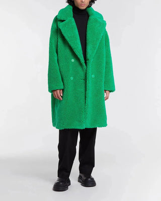 Apparis Dasha Green Fur Coat - Anavi