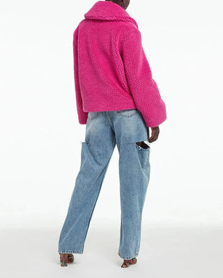 Apparis Fiona Pink Fur Jacket - Anavi