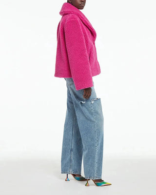 Apparis Fiona Pink Fur Jacket - Anavi