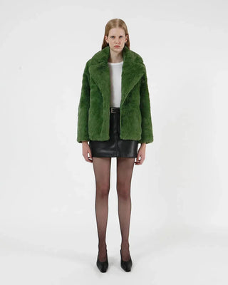 Apparis Fur Jacket Milly Green Fur Jacket - Anavi