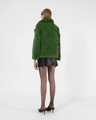 Apparis Fur Jacket Milly Green Fur Jacket - Anavi