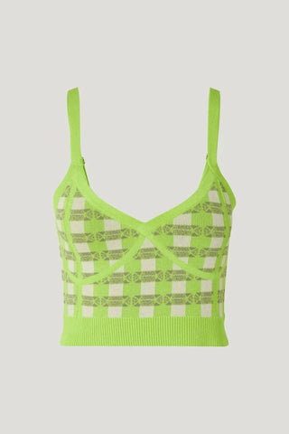 Baum und Pferdgarten Top Cypre Lime Green Check Top - Anavi